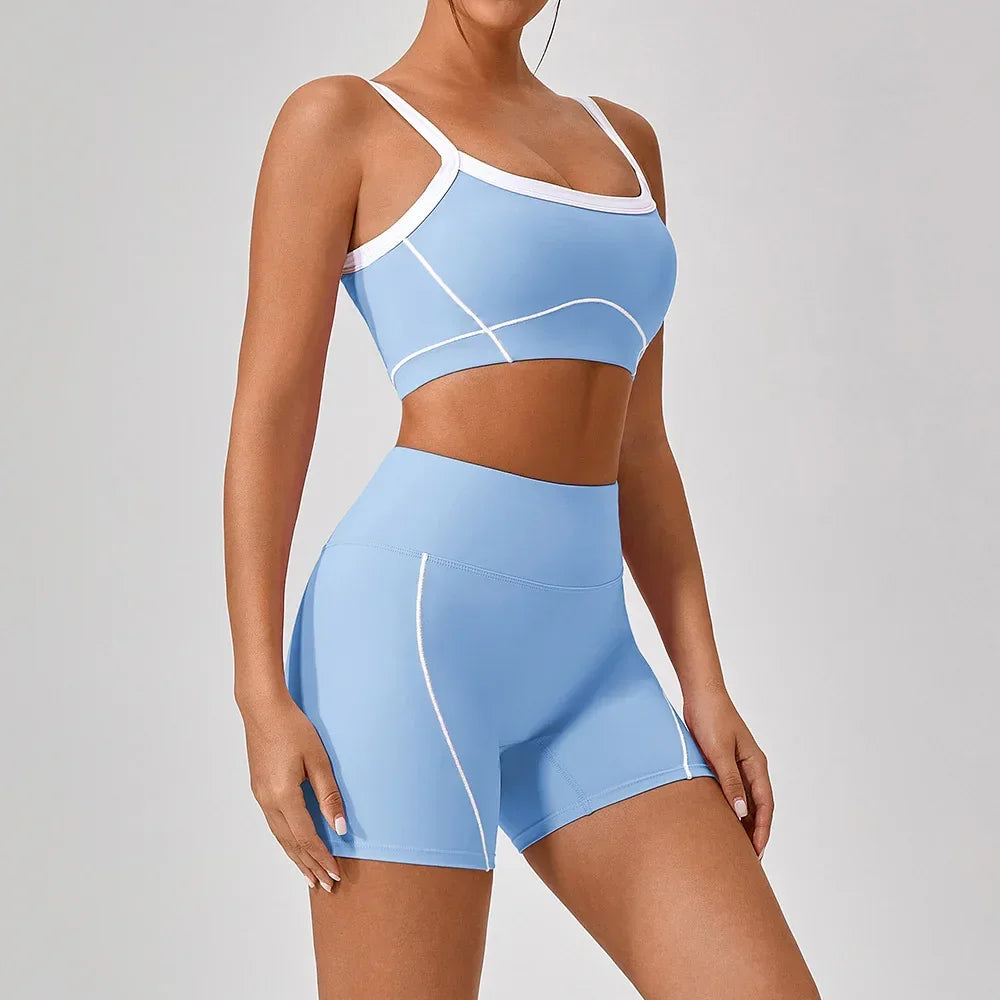 Women Yoga Fitness Set Spaghetti Strap Activewear - ZA-Zola
