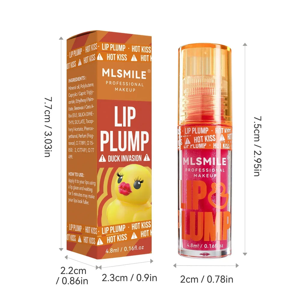 Duck Lip Gloss Mirror Lip Lacquer – Pearlescent Liquid Lipstick - ZA-Zola
