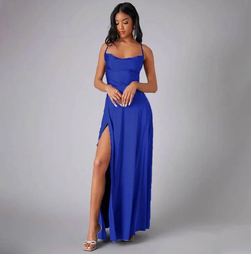 Backless Slim Fit Dress – S-3XL, 14 Colors - ZA-Zola