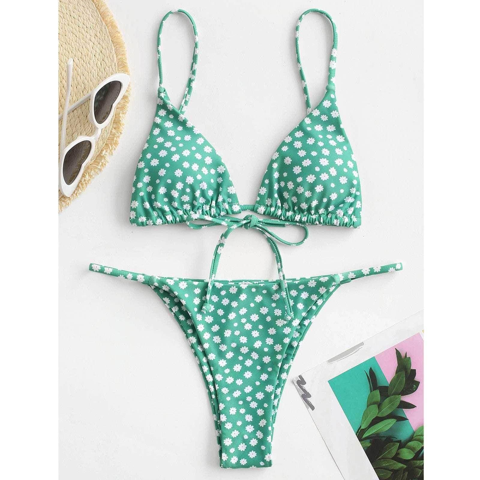 Summer Flowers Bikini | Sexy Push-Up Swimsuit – Buy Now - ZA-Zola