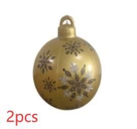 Inflatable Christmas Ornament Ball 60CM Outdoor PVC - ZA-Zola