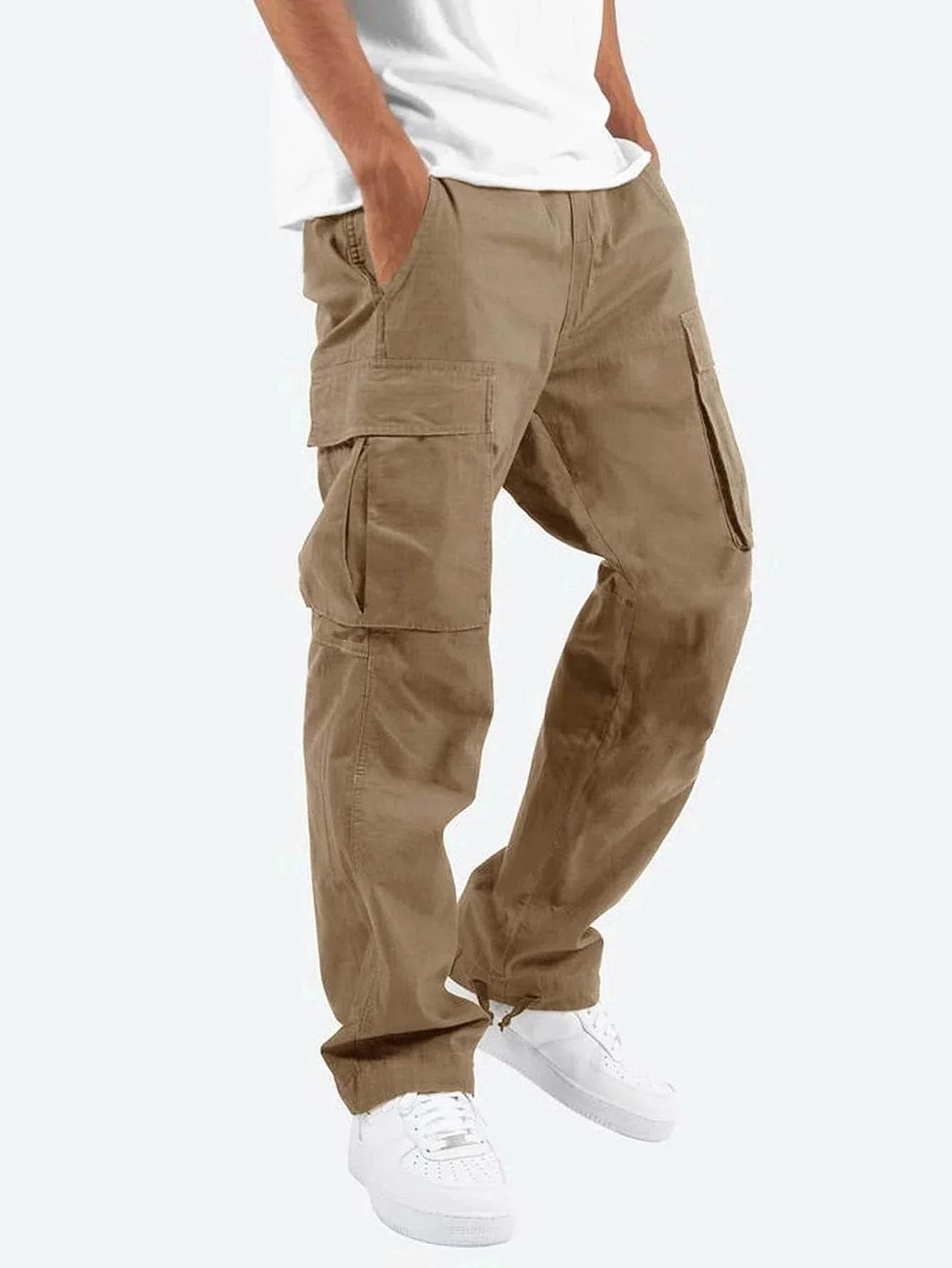 Men's Workwear Drawstring Multi-Pocket Pants - ZA-Zola