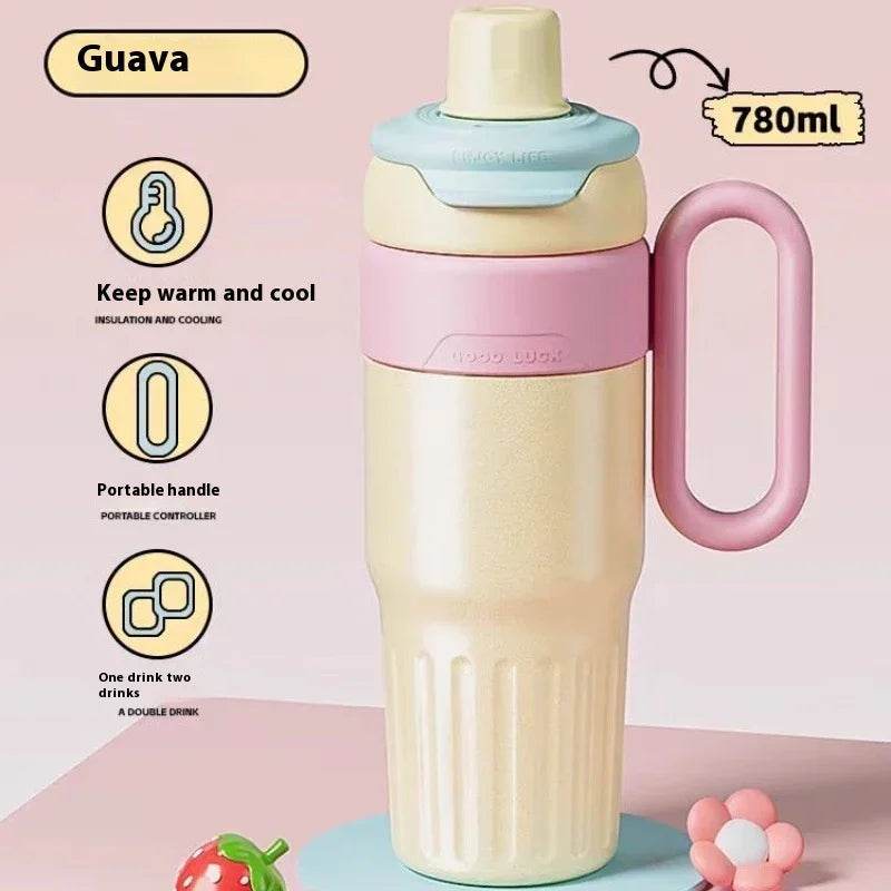 780ml Gradient Thermal Cup with Lid & Straw - ZA-Zola