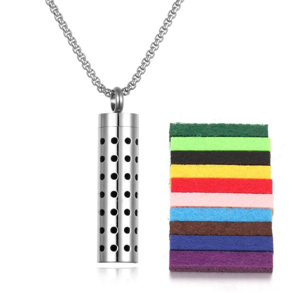 Titanium Aromatherapy Pendant Necklace - ZA-Zola