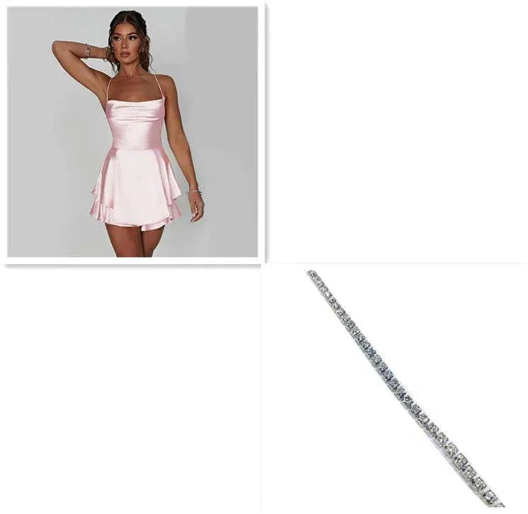 Sexy Suspender Skirt for Women - A-Line Backless Dress - ZA-Zola