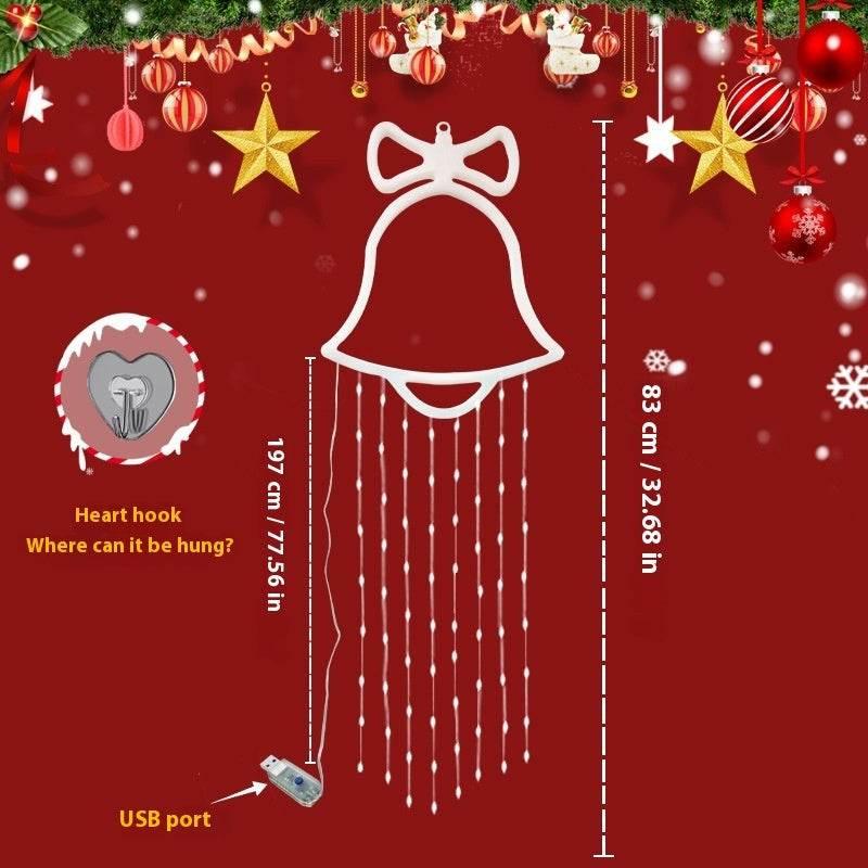 Christmas Bell Hanging Lamp Tree Decoration USB Light - ZA-Zola