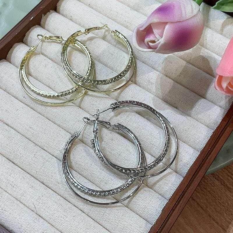 Minimalist Round Metal Earrings – Cold Style Chic - ZA-Zola