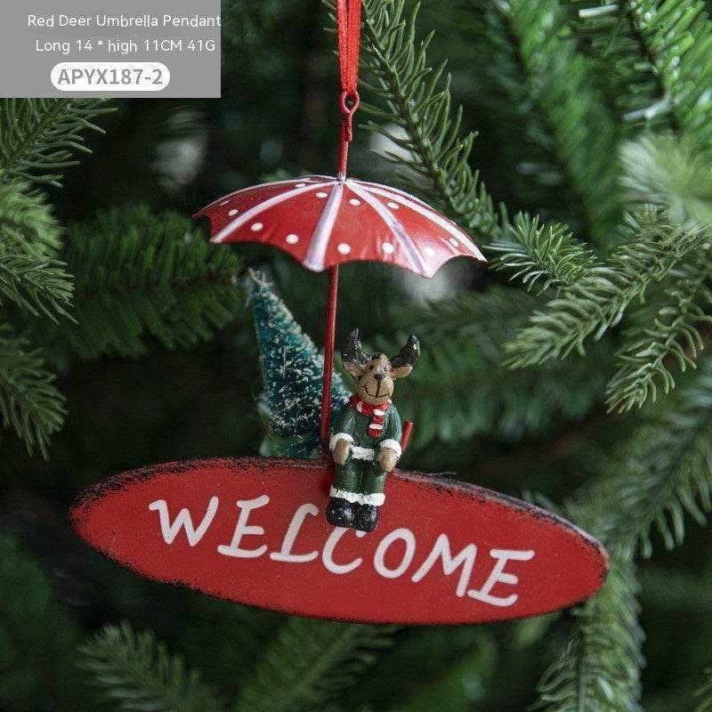 Nordic Christmas Pendant Hot Air Balloon Parachute Décor - ZA-Zola