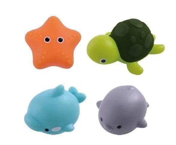 Glowing Floating Animal Bath Toys – Set of 4 - ZA-Zola