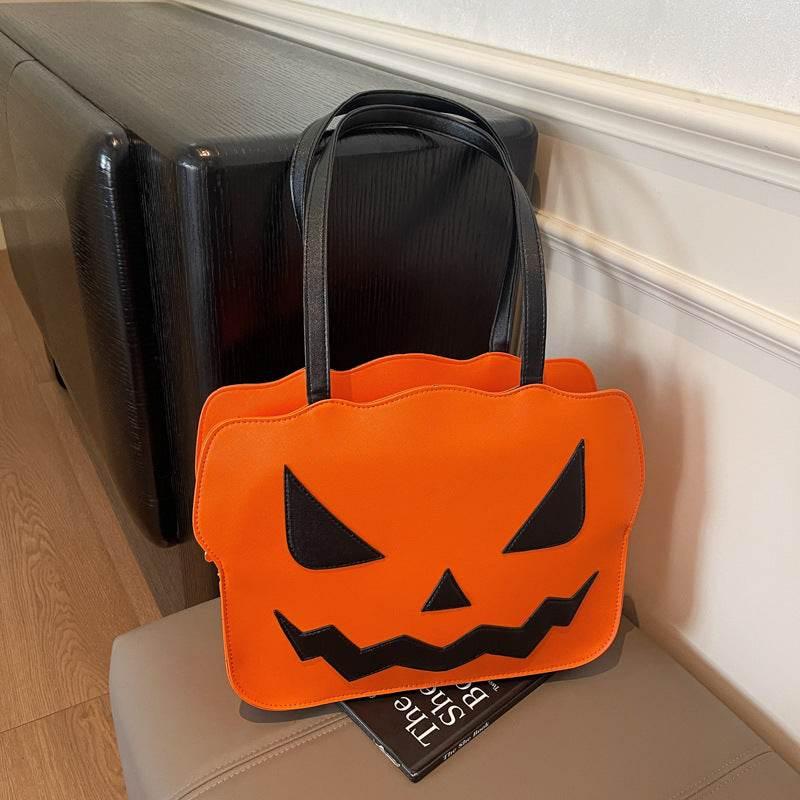 ZA-Zola Women’s Halloween Pumpkin Shoulder Bag - ZA-Zola
