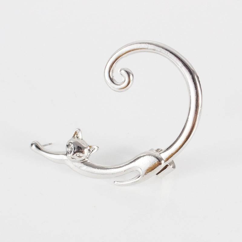 Punk Cat Ear Cuff Stud Earring – Edgy Style Jewelry - ZA-Zola