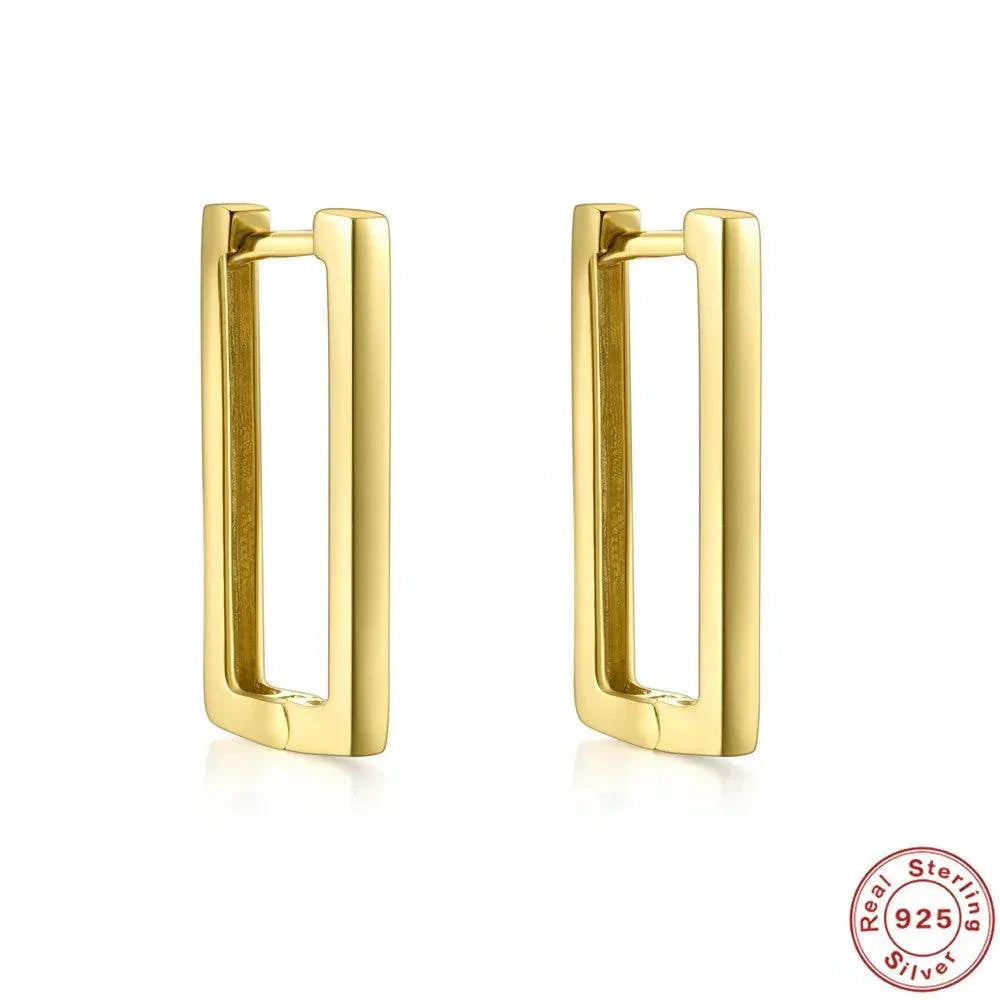 Simple S925 Sterling Silver Ear Clip – Elegant Geometric Design - ZA-Zola