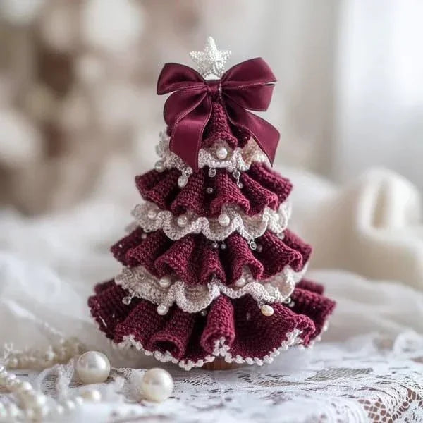 Crochet Christmas Tree Decoration DIY Kit | Holiday Craft Material - ZA-Zola