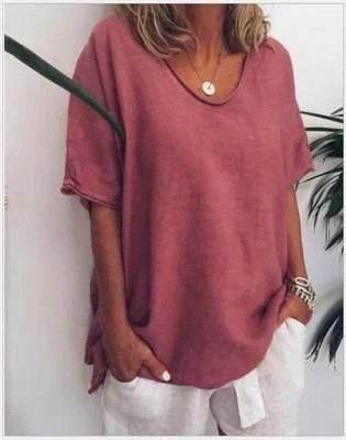 Loose Summer T-Shirt for Women | Breathable & Chic - ZA-Zola