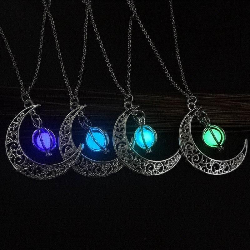ZA-Zola Moon Glowing Stone Necklace - ZA-Zola