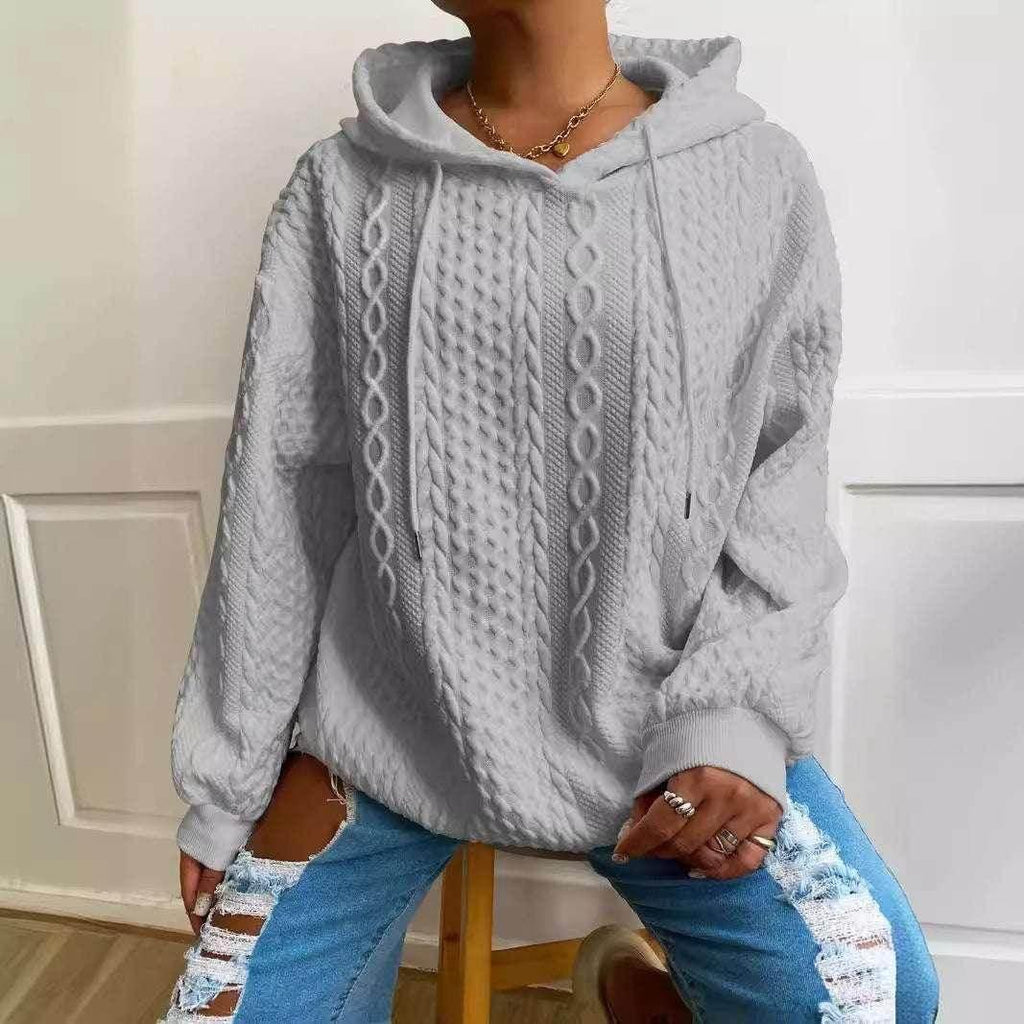 Women's Twist Pocket Hoodie – Casual & Cozy - ZA-Zola