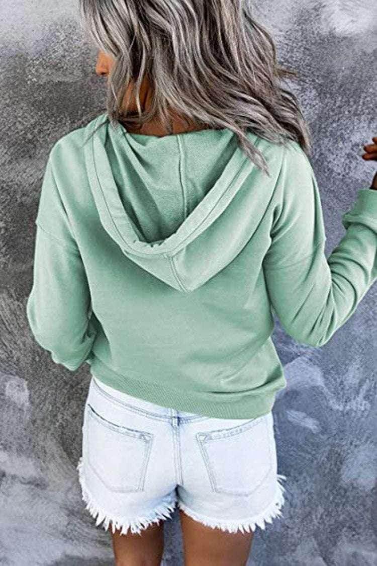 Buy Women's Button Hoodie – Stylish & Cozy! - ZA-Zola