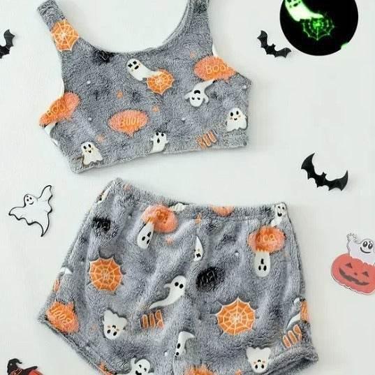 Halloween Luminous Pajamas | ZA-Zola Flannel Set - ZA-Zola