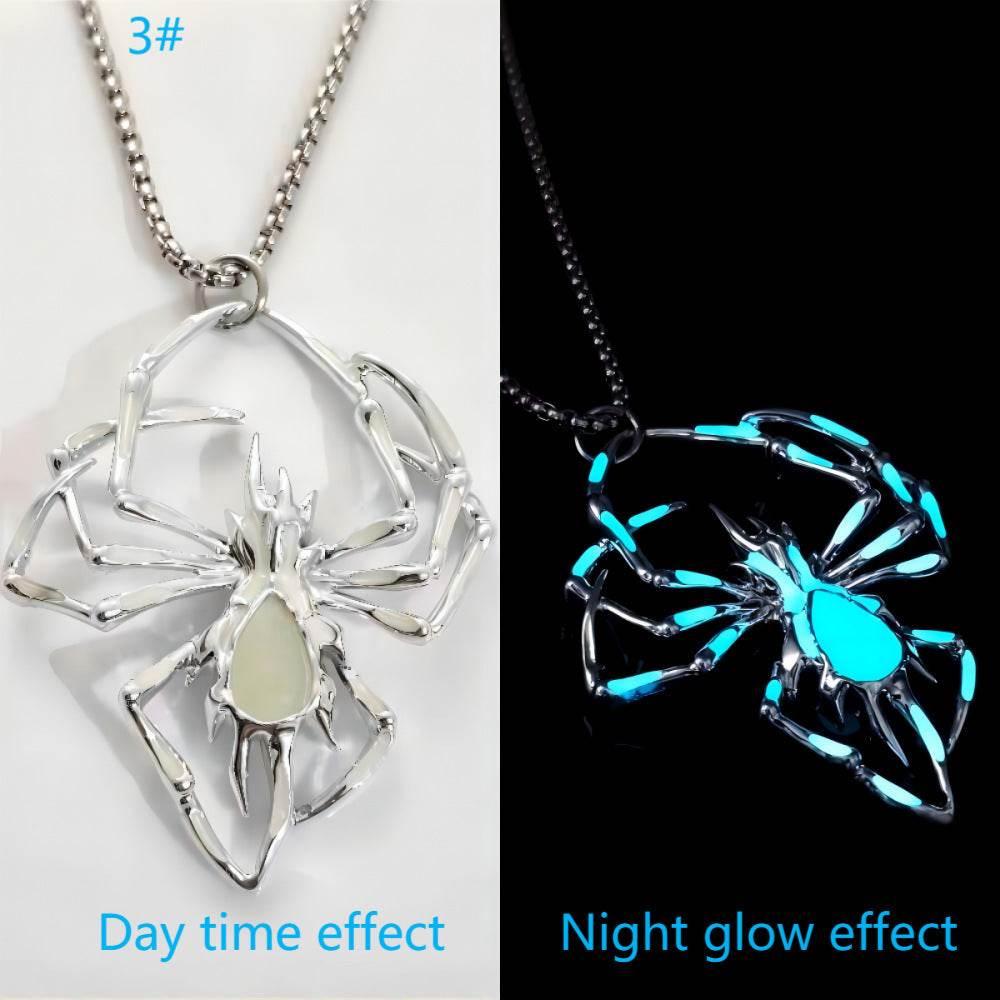 ZA-Zola Halloween Glow Spider Necklace - ZA-Zola