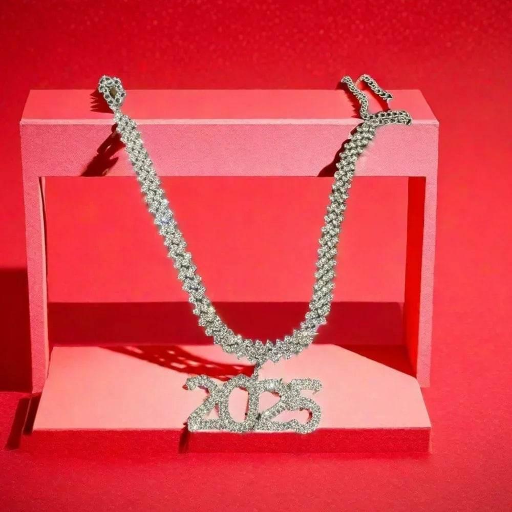 Rhinestone 2025 Cuban Necklace – Shop Now - ZA-Zola