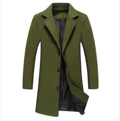 Autumn Winter Men's Casual Business Woolen Coat - ZA-Zola