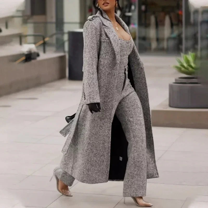 Women Plush Jacket Long Sleeve Lapel Winter Wear - ZA-Zola