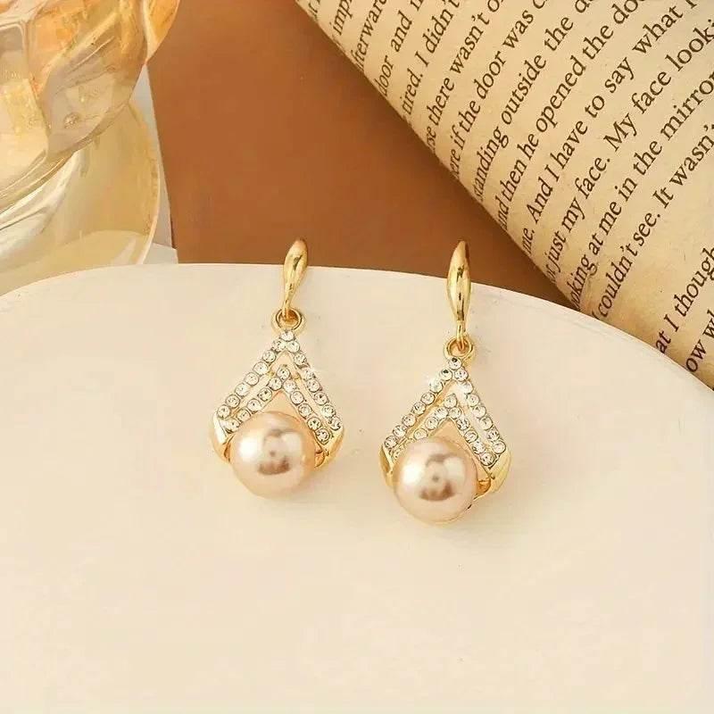 Elegant Water Drop Pearl Earrings for Women - ZA-Zola