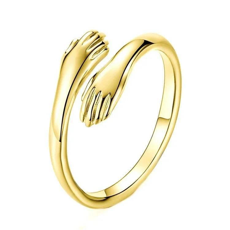 Adjustable Love Hug Couple Ring for Him & Her - ZA-Zola