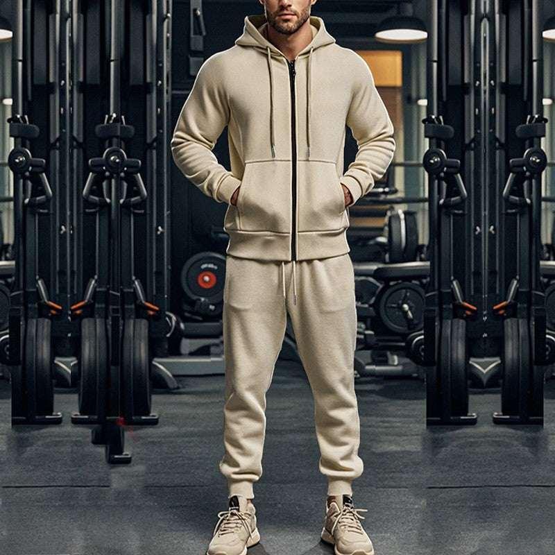 Casual Fleece Two Piece Suit | Warm Winter Set - ZA-Zola