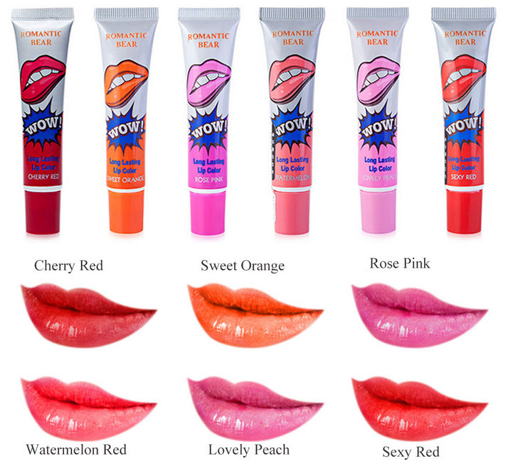 Amazing 6 Colors Peel Off Liquid Lipstick – Waterproof & Long-Lasting