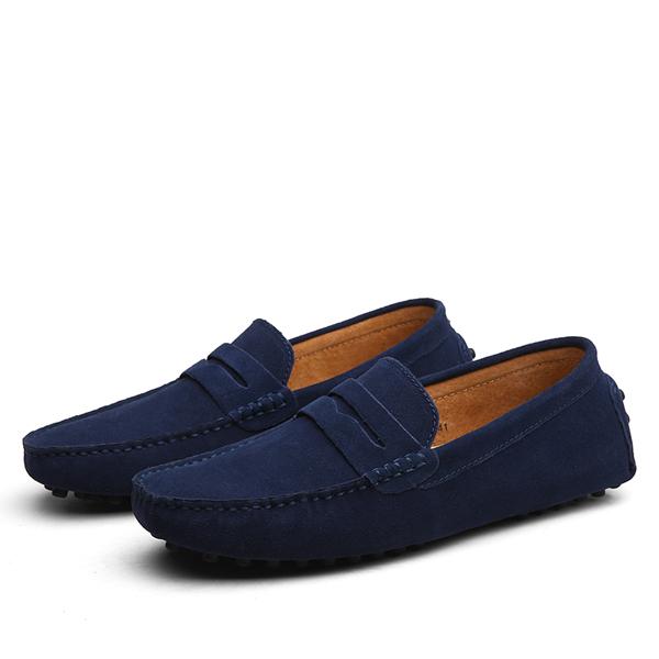 Men’s Cowhide Leather Casual Shoes Anti-Slip Comfort Footwear