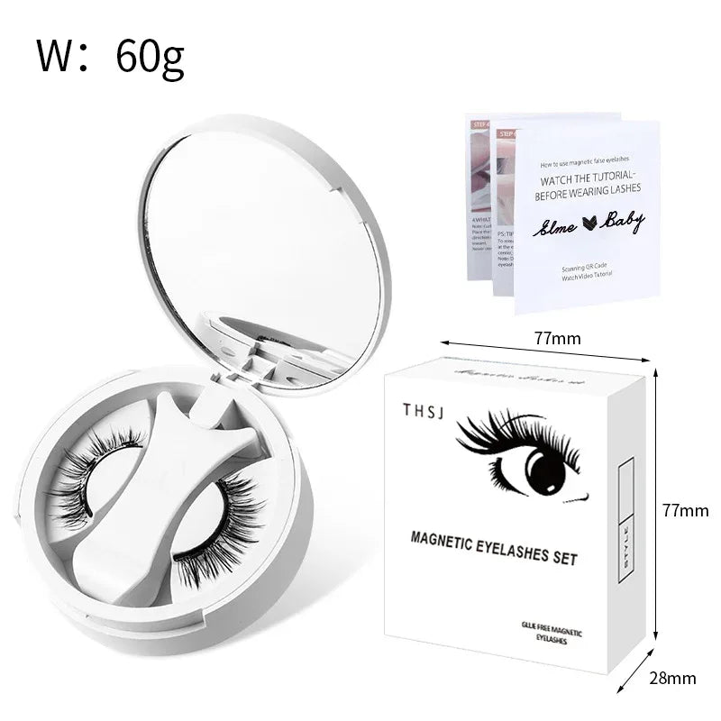 Magnetic False Eyelashes – Glue-Free Lash Set with Applicator - ZA-Zola