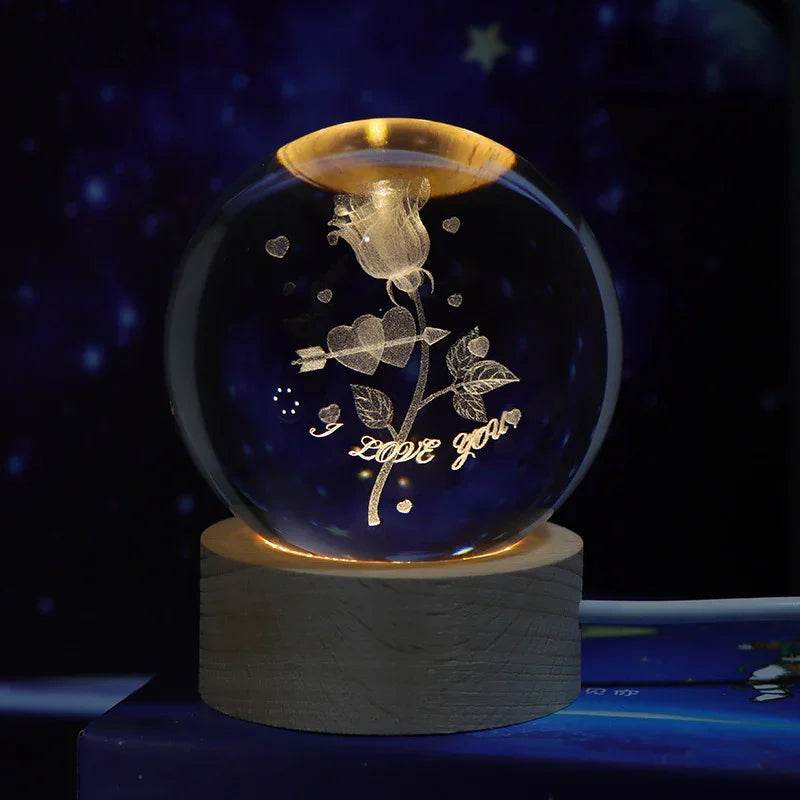 Buy Crystal Ball Night Lamp - Starry Sky Ambience - ZA-Zola
