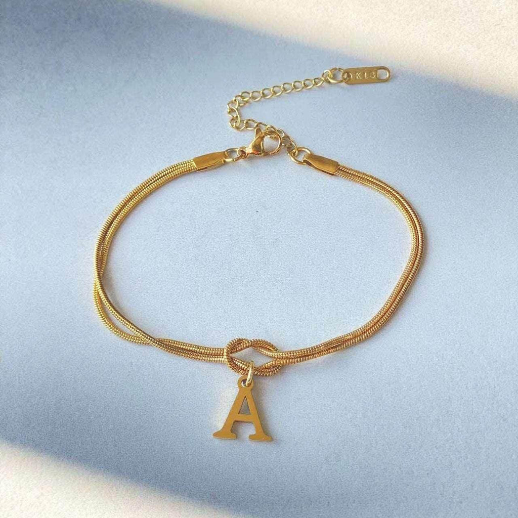 A-Z Love Knot Bracelets | Personalized Jewelry Gift - ZA-Zola