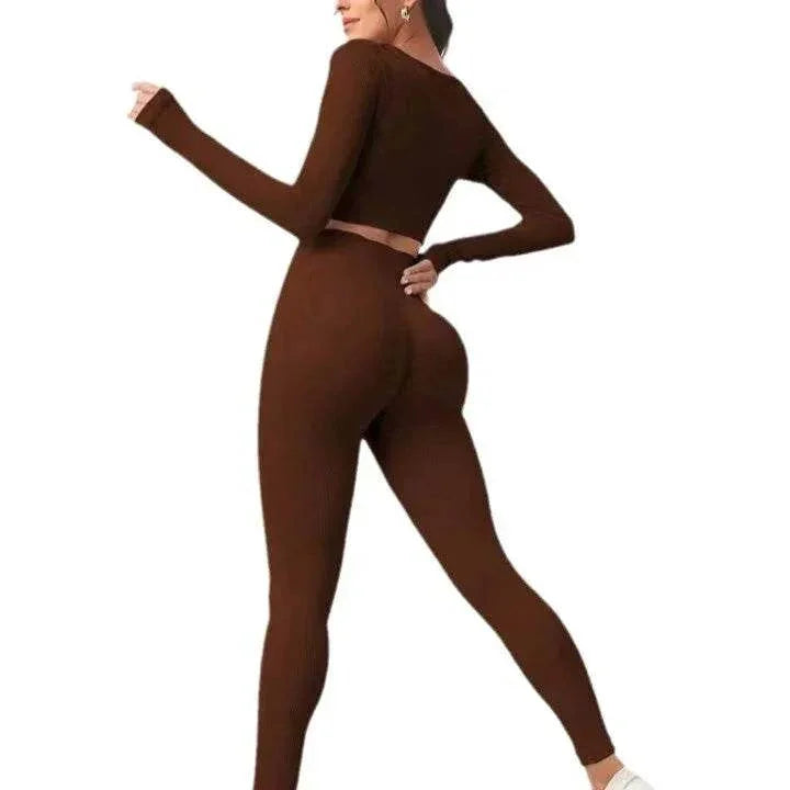 Seamless Yoga Set – Long Sleeve & Lift Leggings - ZA-Zola
