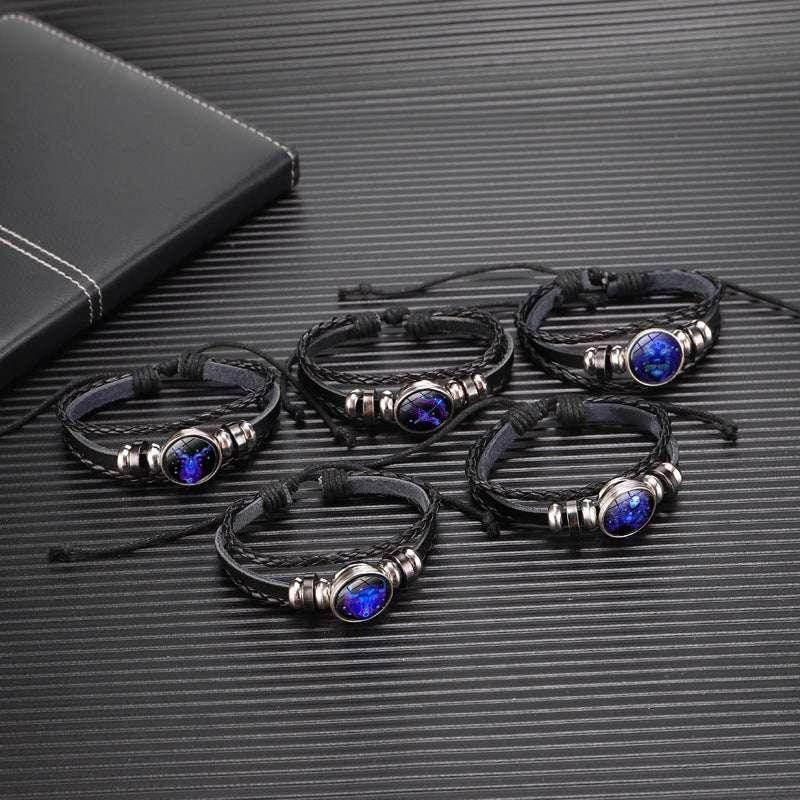 Zodiac Constellation Braided Bracelet for All Ages - ZA-Zola