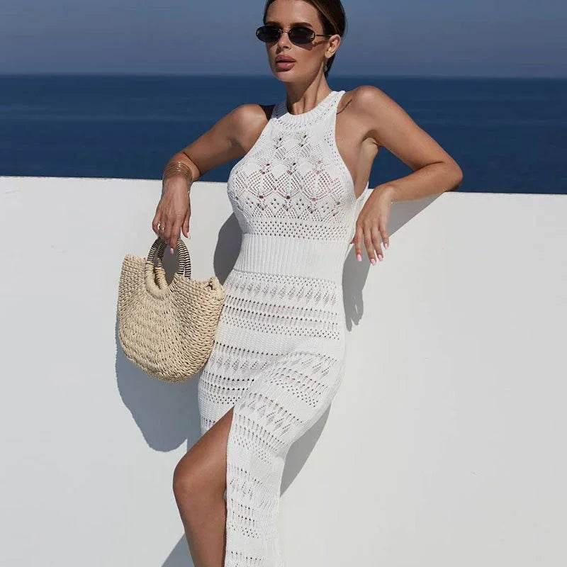 Beach Sexy Hollow Sleeveless Overalls – Chic Summer Look - ZA-Zola