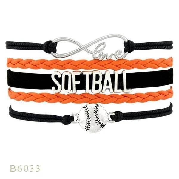 SOFTBALL Braided Bracelet – Sporty & Stylish Gift - ZA-Zola