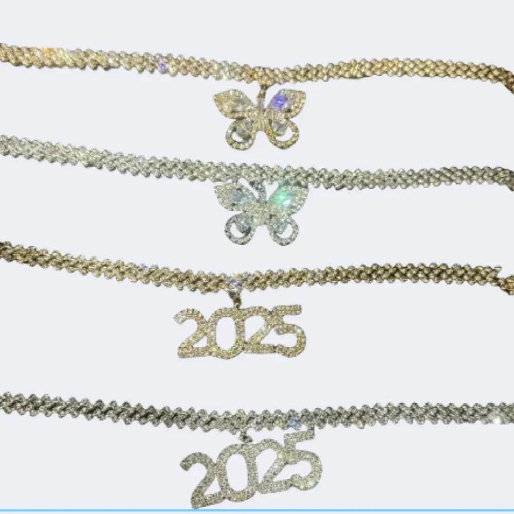 Rhinestone 2025 Cuban Necklace – Shop Now - ZA-Zola