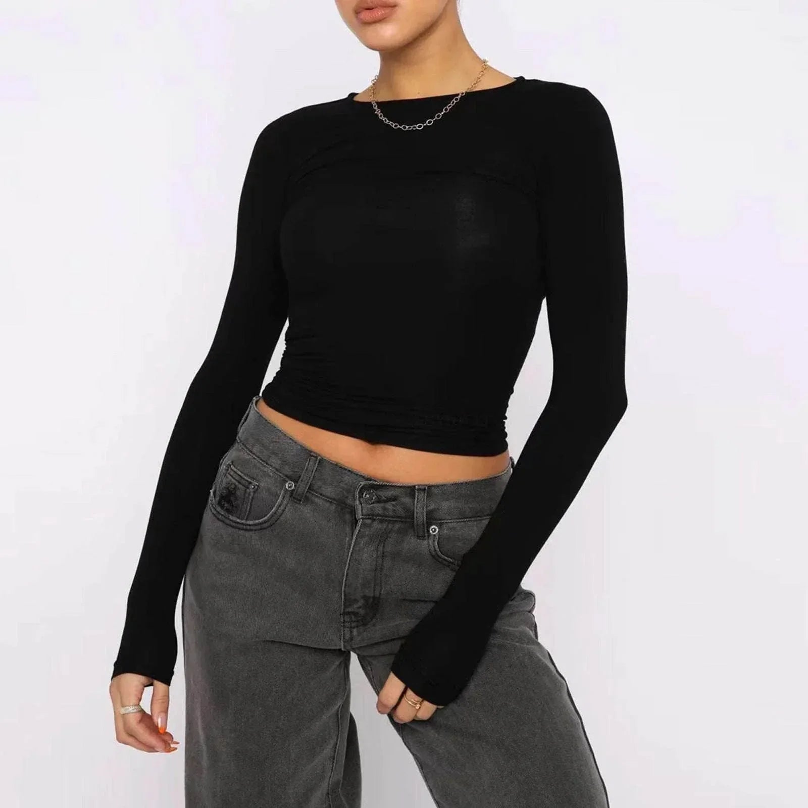 Slim Long Sleeve Pullover – S–L | ZA-Zola - ZA-Zola