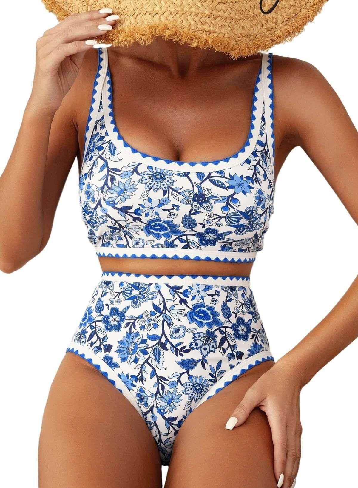 Women’s Sexy Paisley Floral Bikini Swimsuit Set | S–XXL - ZA-Zola