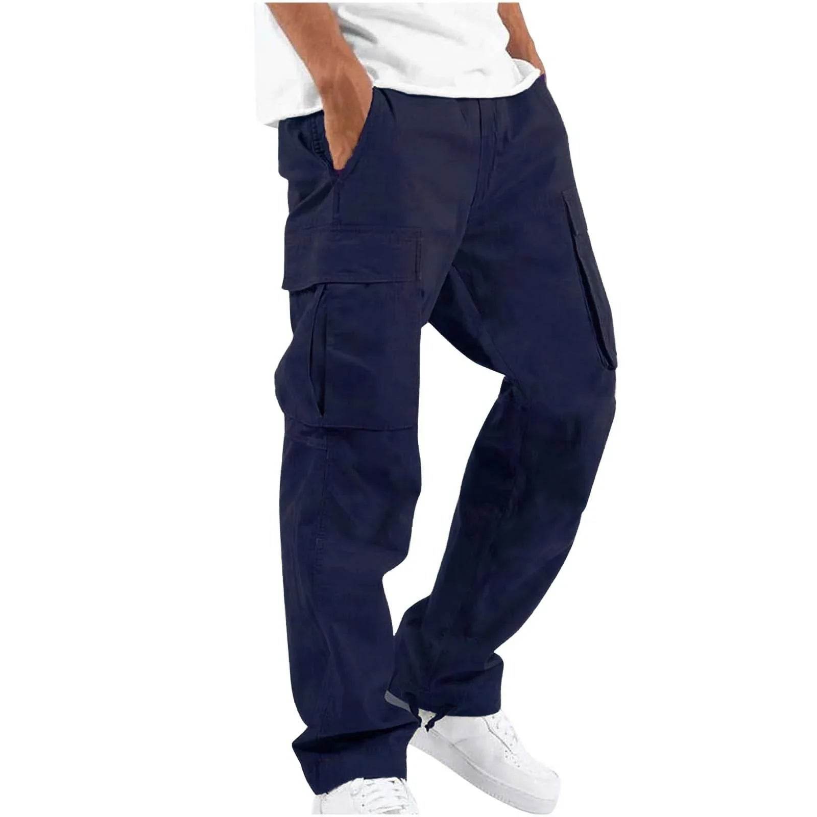 Men's Workwear Drawstring Multi-Pocket Pants - ZA-Zola
