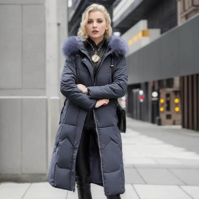 Women's Quilted Jacket with Fur Collar – Buy Now - ZA-Zola