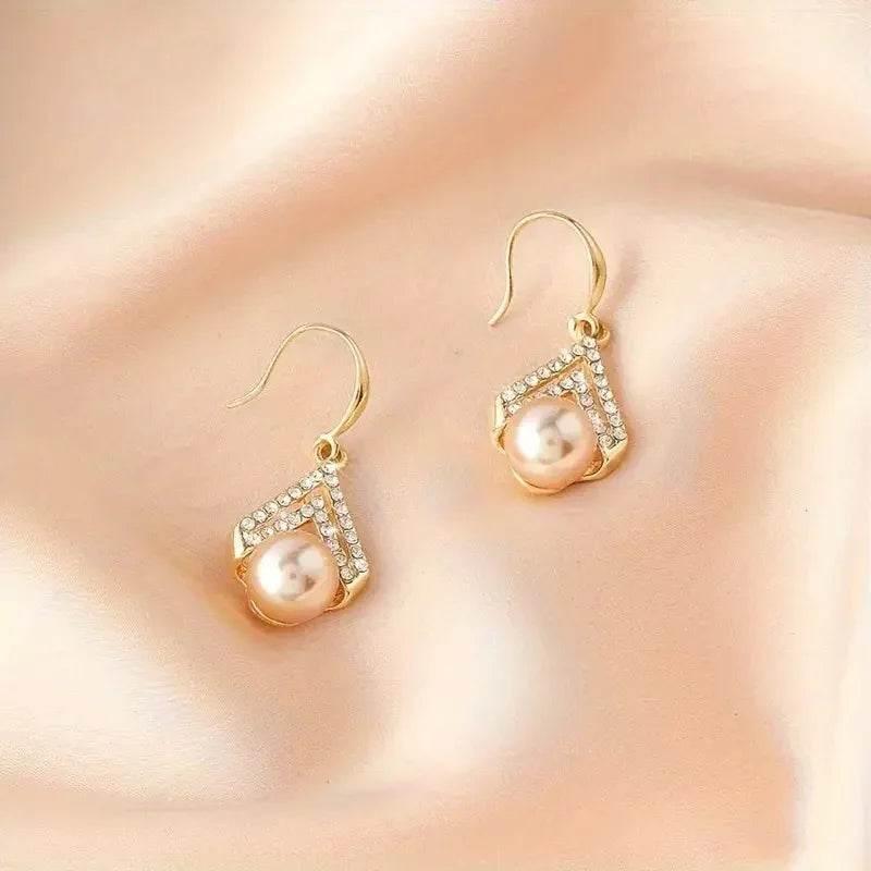 Elegant Water Drop Pearl Earrings for Women - ZA-Zola