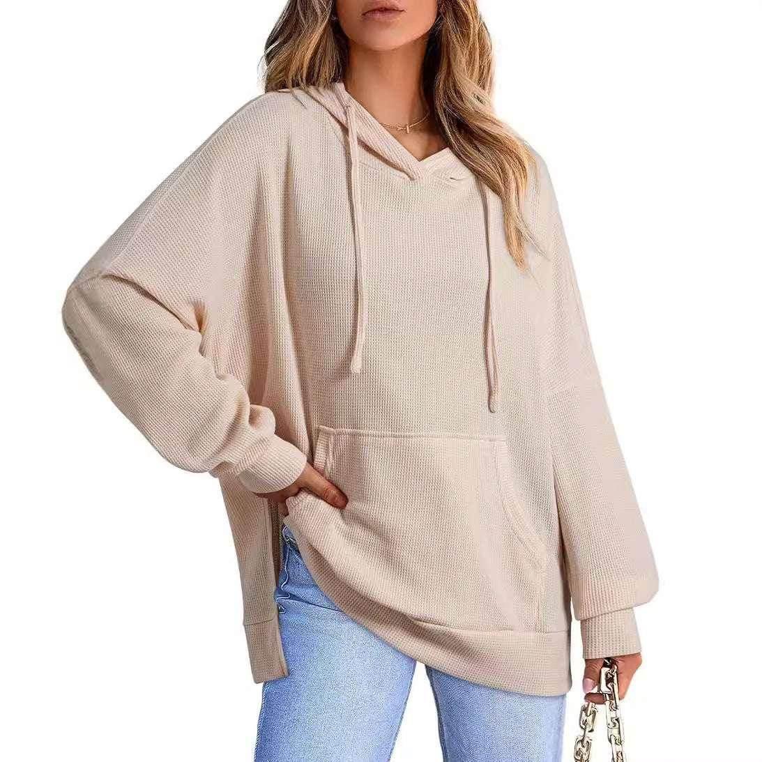 Women's Long Sleeve Pocket Pullover Sweatshirt - ZA-Zola