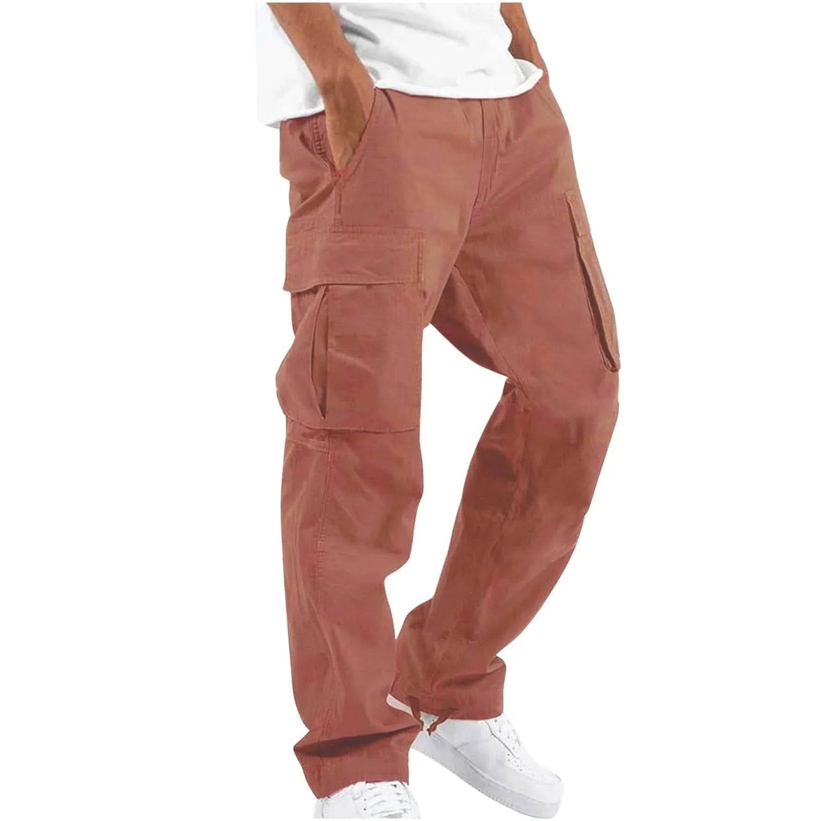 Men's Workwear Drawstring Multi-Pocket Pants - ZA-Zola