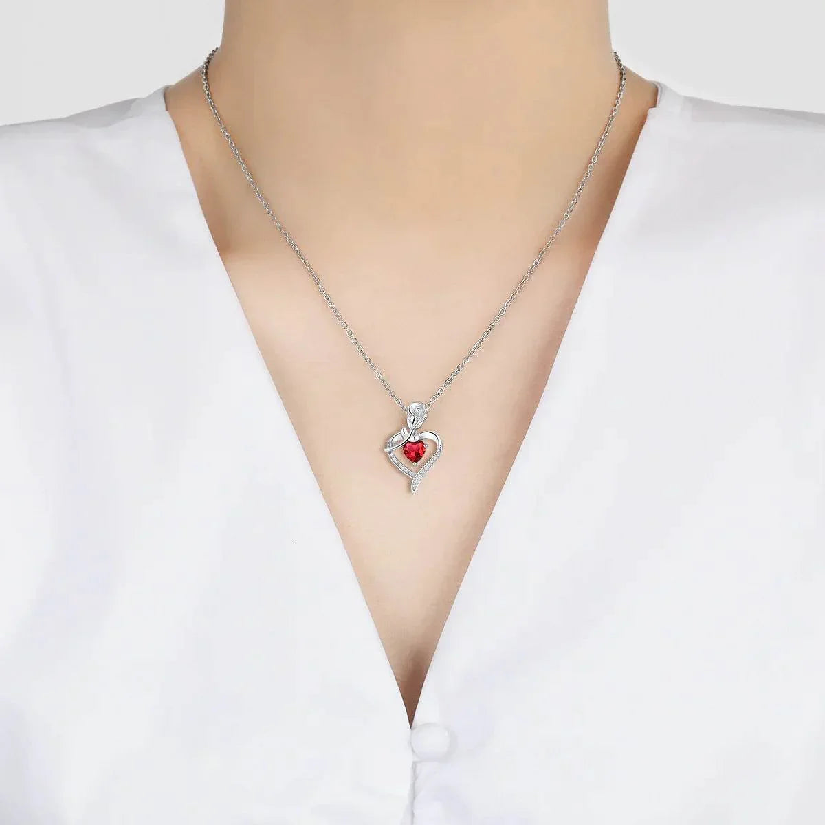 Shop Rose Heart Necklace – Timeless Love Gift! - ZA-Zola