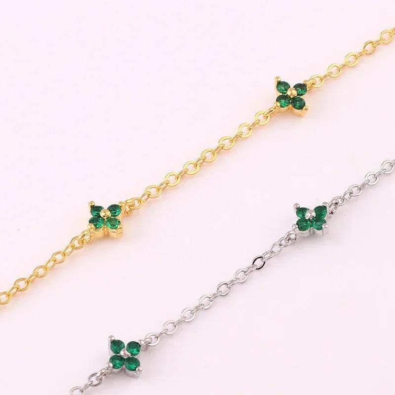 Ins Style Blue Flower Necklace – Summer Beach Chic - ZA-Zola