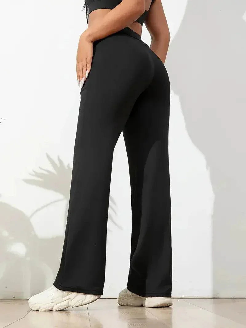 Wide-Leg Sport Pants – Chill Fit, Big Stretch - ZA-Zola