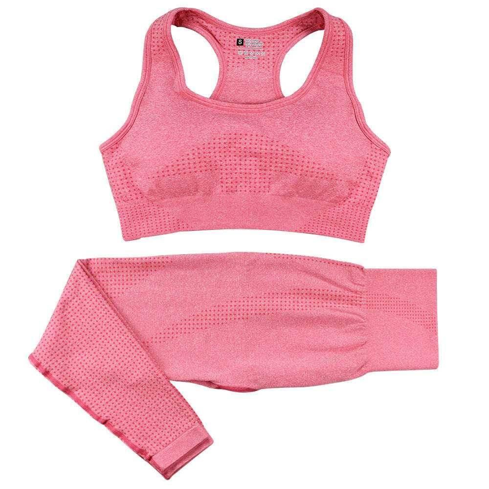 Seamless 2PCS Yoga Set - High Waist & Crop Top - ZA-Zola